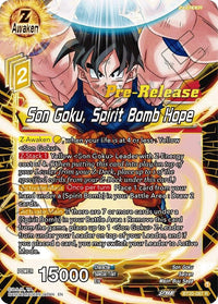 Son Goku, Spirit Bomb Hope (BT20-087) [Power Absorbed Prerelease Promos] - POKÉ JEUX