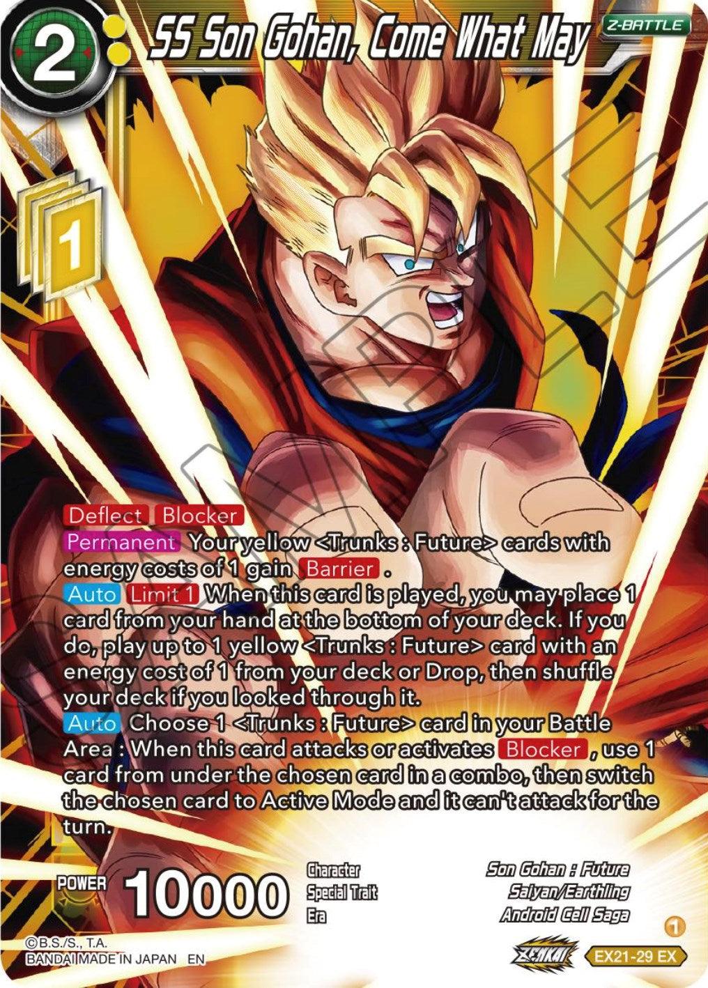 SS Son Gohan, Come What May (EX21-29) [5th Anniversary Set] - POKÉ JEUX