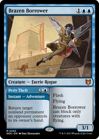 Brazen Borrower // Petty Theft [Wilds of Eldraine Commander]