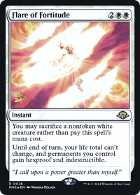 Flare of Fortitude [Modern Horizons 3 Prerelease Promos]