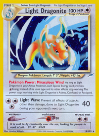 Light Dragonite (14/105)  - Neo Destiny Unlimited Holofoil