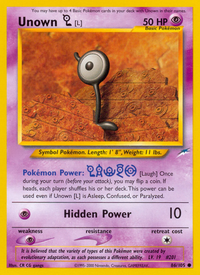 Unown [L] (86/105)  - Neo Destiny Unlimited