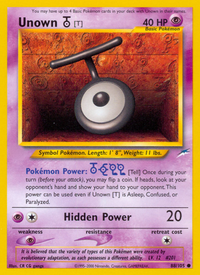 Unown [T] (88/105)  - Neo Destiny Unlimited