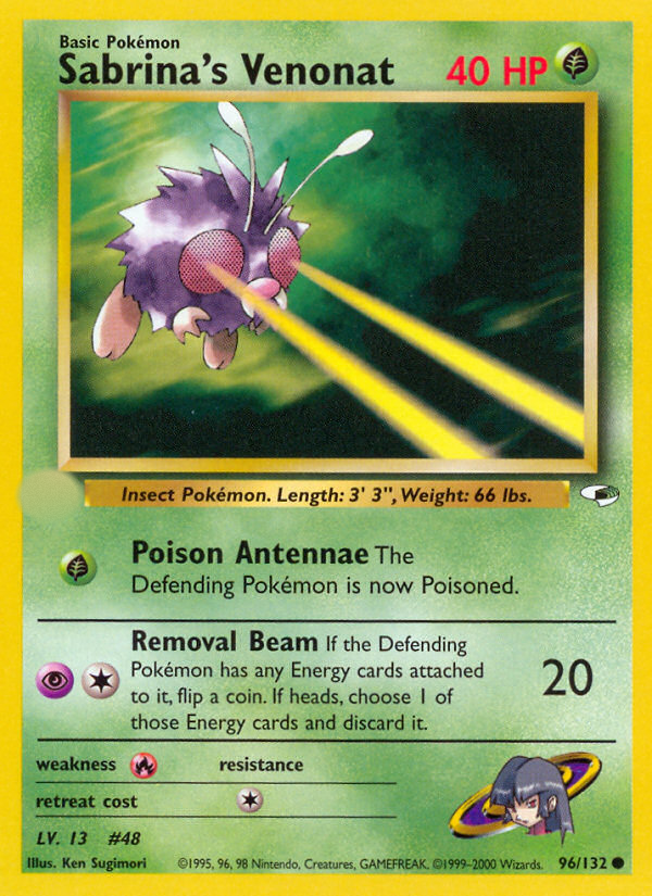 Sabrina's Venonat (96/132)  - Gym Heroes Unlimited