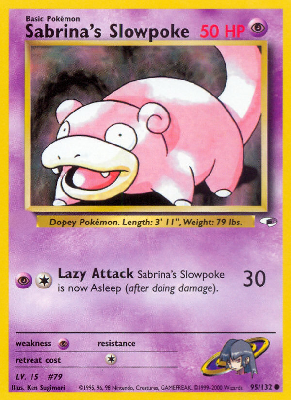 Sabrina's Slowpoke (95/132)  - Gym Heroes Unlimited