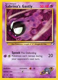 Sabrina's Gastly (93/132)  - Gym Heroes Unlimited