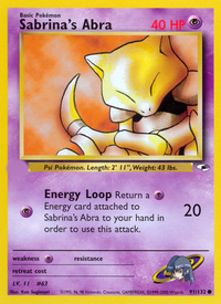 Sabrina's Abra (91/132)  - Gym Heroes Unlimited