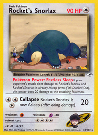 Rocket's Snorlax (33/132)  - Gym Heroes Unlimited