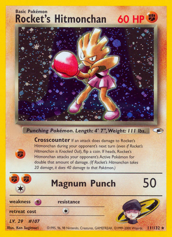 Rocket's Hitmonchan (11/132)  - Gym Heroes