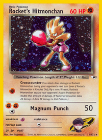 Rocket's Hitmonchan (11/132)  - Gym Heroes