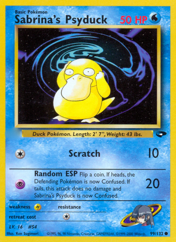 Sabrina's Psyduck (99/132)  - Gym Challenge Unlimited