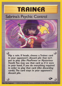 Sabrina's Psychic Control (121/132)  - Gym Challenge Unlimited