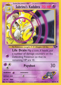 Sabrina's Kadabra (58/132)  - Gym Challenge Unlimited