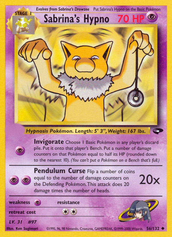 Sabrina's Hypno (56/132)  - Gym Challenge Unlimited
