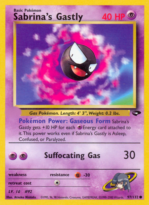 Sabrina's Gastly (97/132)  - Gym Challenge Unlimited