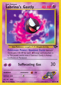 Sabrina's Gastly (97/132)  - Gym Challenge Unlimited
