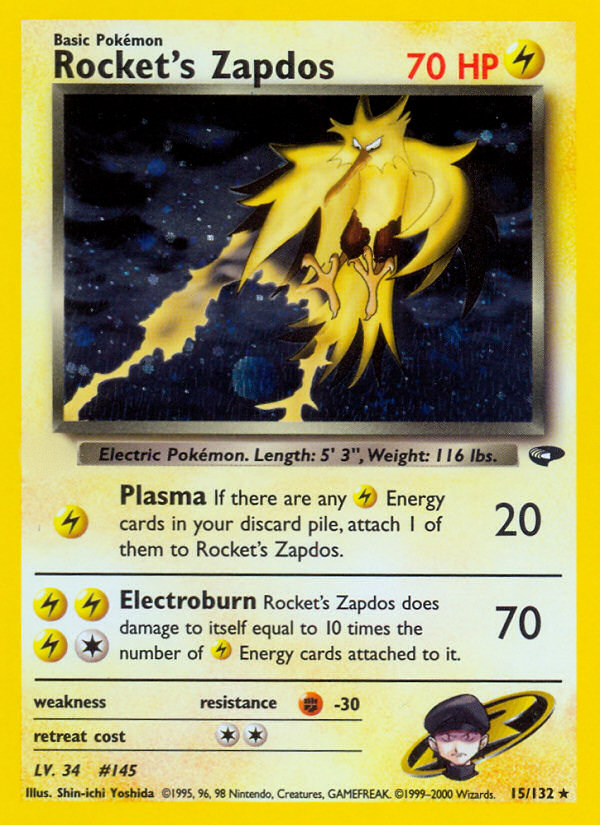 Rocket's Zapdos (15/132)  - Gym Challenge