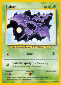 Zubat (59/64)  - Neo Revelation Unlimited
