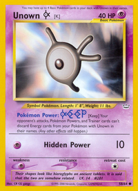 Unown [K] (58/64)  - Neo Revelation Unlimited