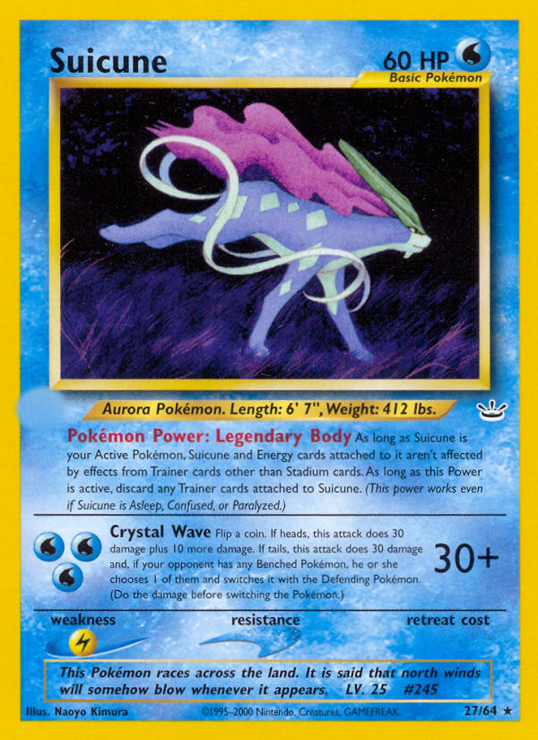 Suicune (27/64)  - Neo Revelation Unlimited