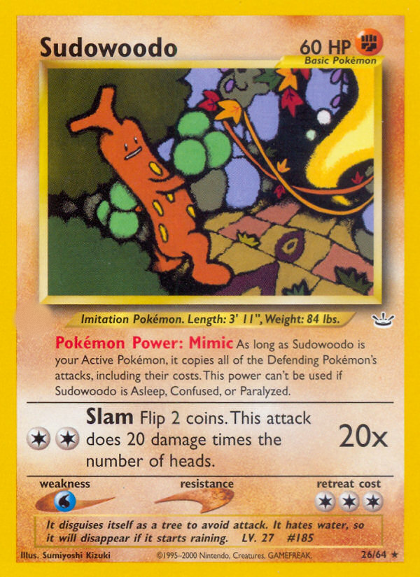 Sudowoodo (26/64)  - Neo Revelation Unlimited