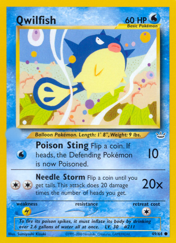 Qwilfish (49/64)  - Neo Revelation Unlimited