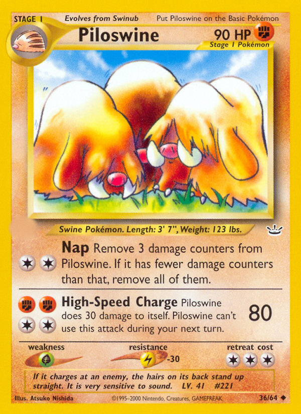 Piloswine (36/64)  - Neo Revelation Unlimited
