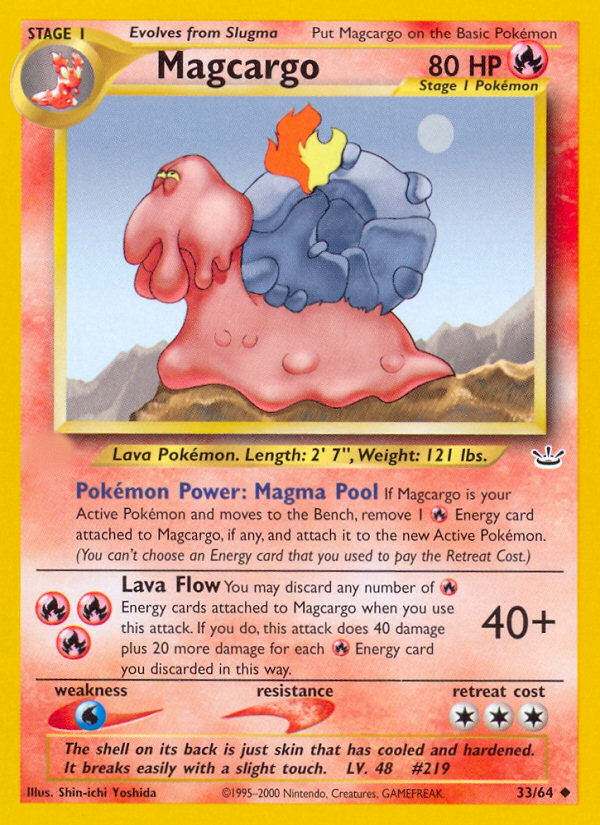 Magcargo (33/64)  - Neo Revelation Unlimited