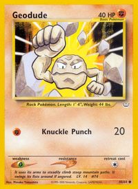 Geodude (44/64)  - Neo Revelation Unlimited