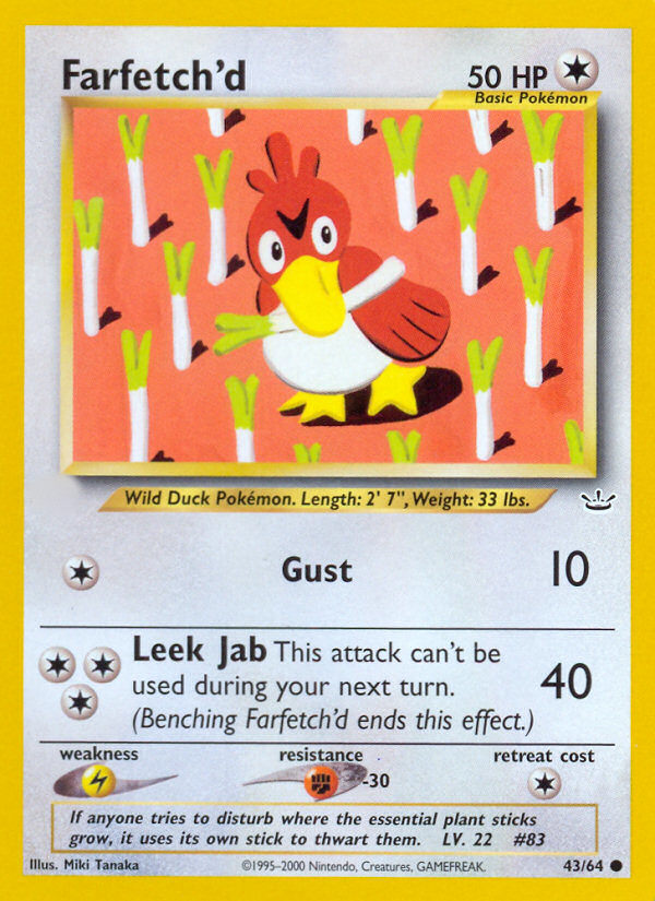 Farfetch'd (43/64)  - Neo Revelation Unlimited
