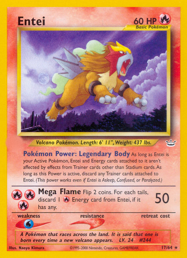 Entei (17/64)  - Neo Revelation Unlimited