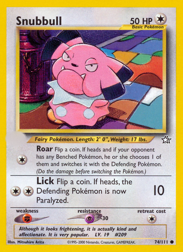 Snubbull (74/111)  - Neo Genesis Unlimited