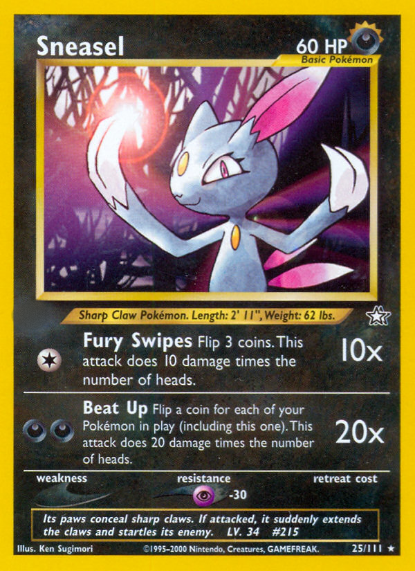 Sneasel (25/111)  - Neo Genesis Unlimited