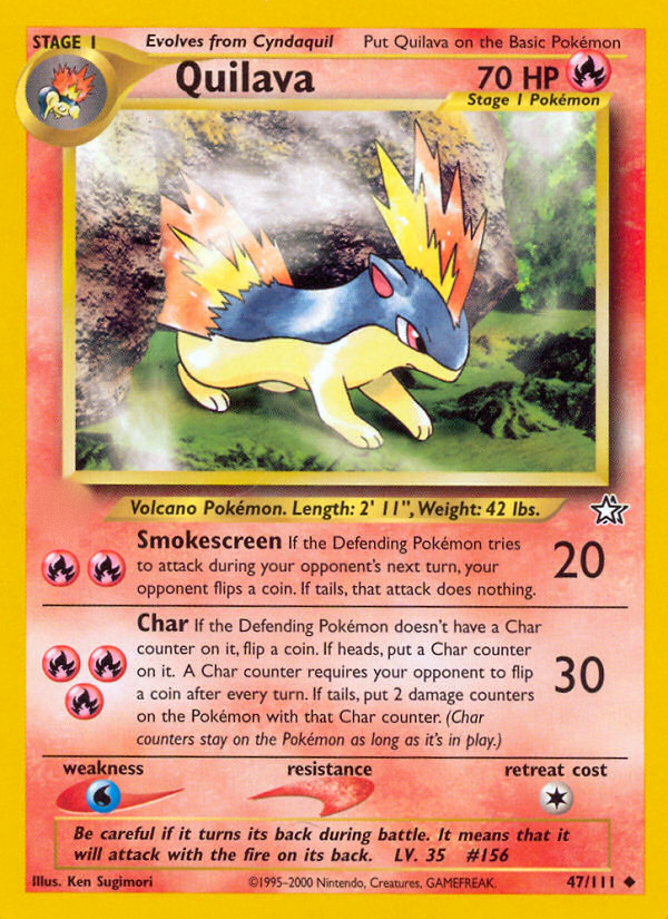 Quilava (47/111)  - Neo Genesis Unlimited