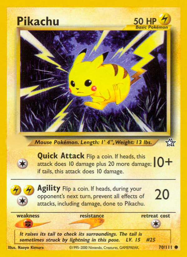 Pikachu (70/111)  - Neo Genesis Unlimited