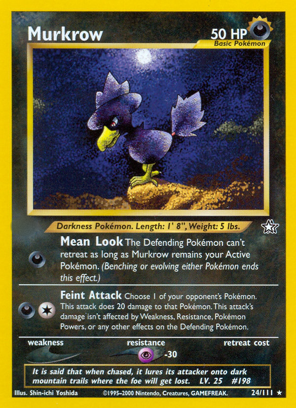 Murkrow (24/111)  - Neo Genesis Unlimited