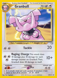 Granbull (37/111)  - Neo Genesis Unlimited