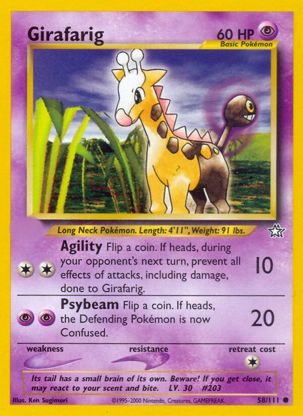 Girafarig (58/111)  - Neo Genesis Unlimited