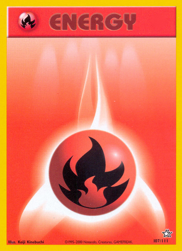 Fire Energy (107/111)  - Neo Genesis Unlimited