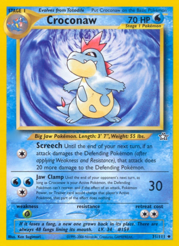 Croconaw (31/111)  - Neo Genesis Unlimited