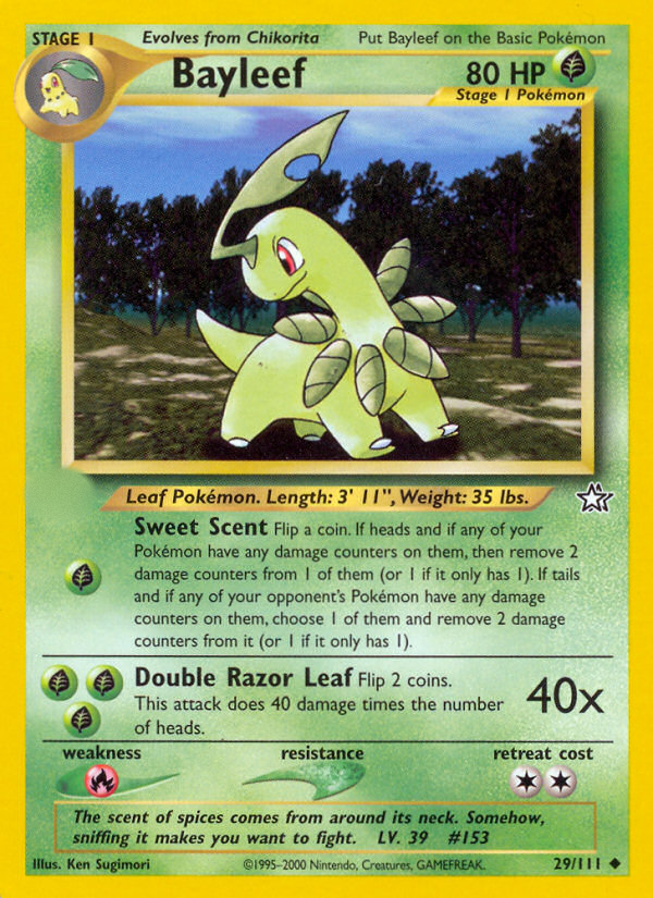 Bayleef (29/111)  - Neo Genesis Unlimited