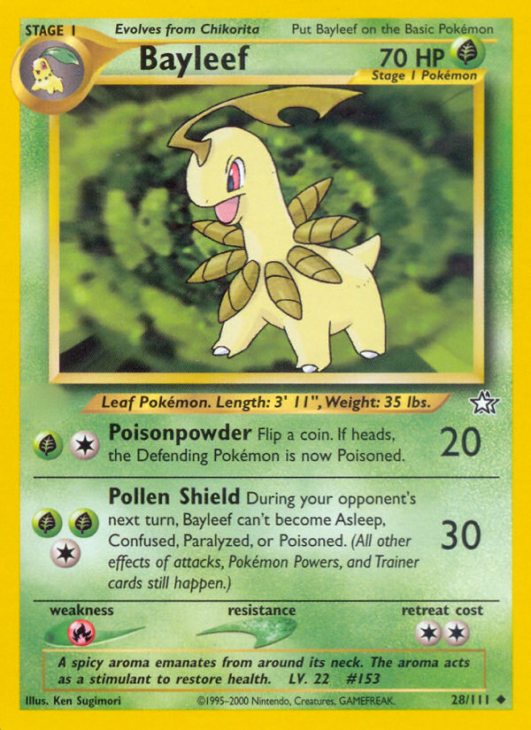 Bayleef (28/111)  - Neo Genesis Unlimited
