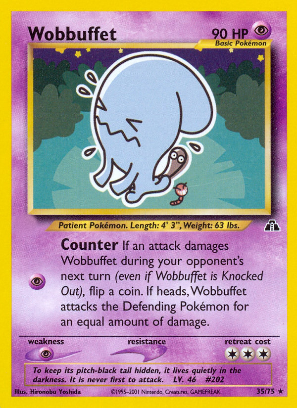 Wobbuffet (35/75)  - Neo Discovery Unlimited