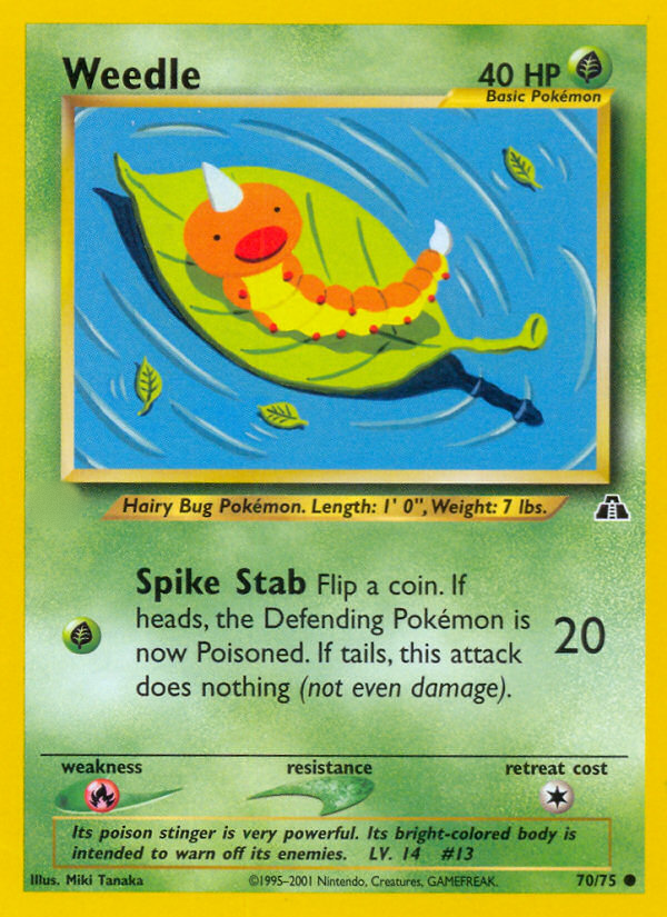 Weedle (70/75)  - Neo Discovery Unlimited
