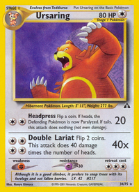 Ursaring (34/75)  - Neo Discovery Unlimited