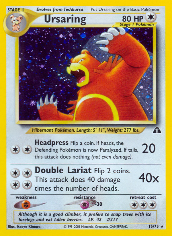 Ursaring (15/75)  - Neo Discovery
