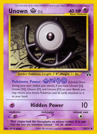 Unown [U] (51/75)  - Neo Discovery Unlimited