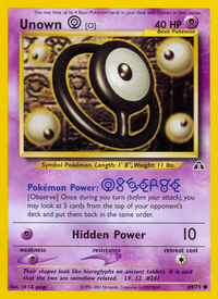 Unown [O] (69/75)  - Neo Discovery Unlimited