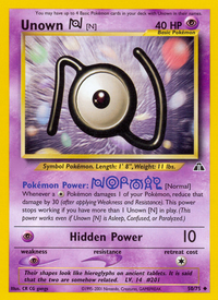 Unown [N] (50/75)  - Neo Discovery Unlimited