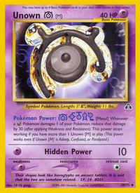 Unown [M] (49/75)  - Neo Discovery Unlimited